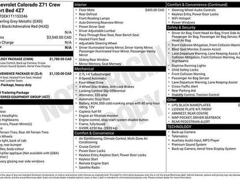 New 2026 Chevrolet Colorado Z71 w/ Technology Package image 5