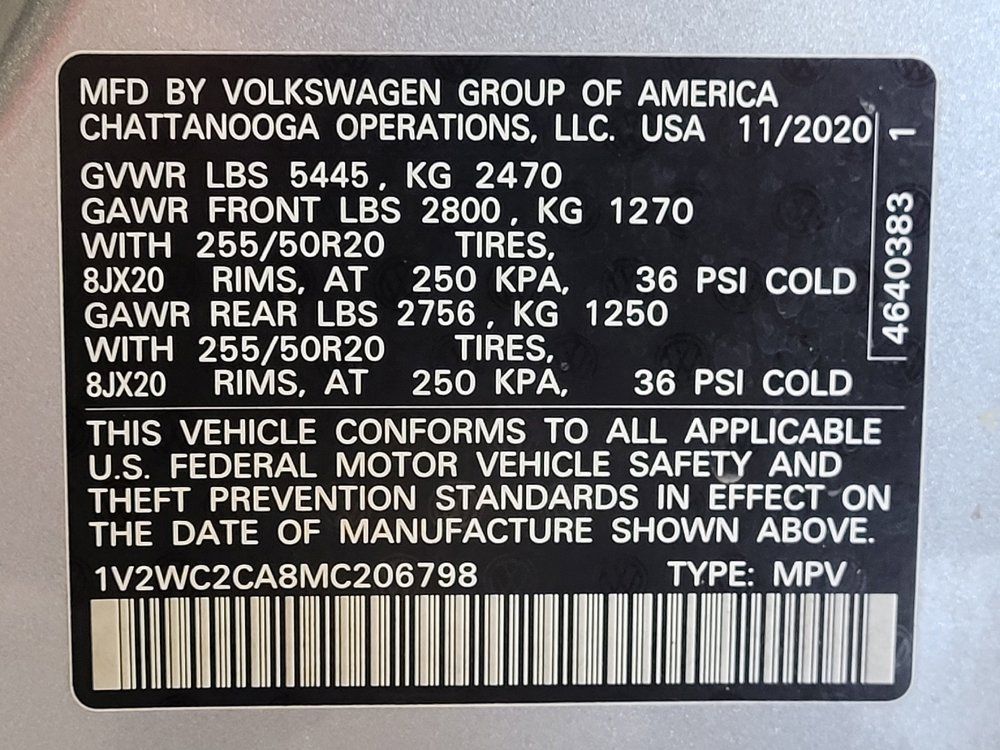 Used 2021 Volkswagen Atlas Cross Sport SE FWD image 33