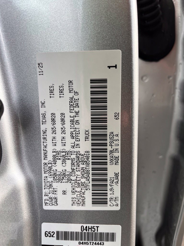 Used 2026 Toyota Tundra SR5 w/ SX Package RWD image 10