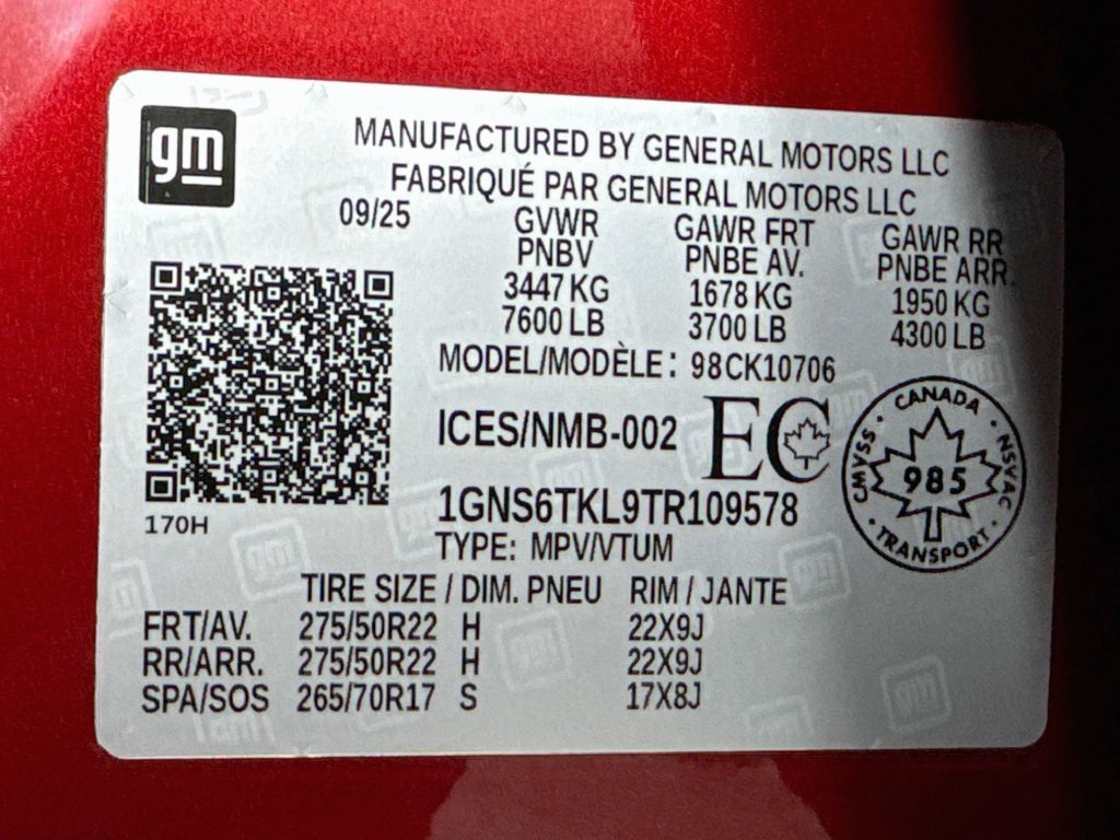 Used 2026 Chevrolet Tahoe High Country w/ Sun And Tow Package AWD/4WD image 42