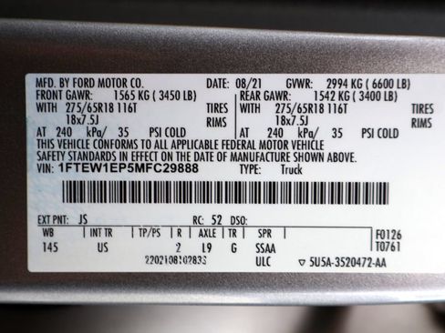 Certified 2021 Ford F150 XLT w/ Equipment Group 302A High AWD/4WD image 41