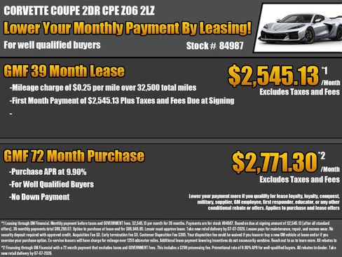 New 2027 Chevrolet Corvette Z06 w/ Z07 Performance Package RWD image 2