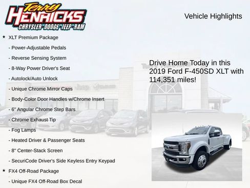Used 2019 Ford F450 XLT w/ XLT Premium Package AWD/4WD image 4