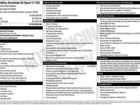 New 2025 Cadillac Escalade IQ Sport 2 image 9