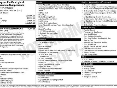Used 2024 Chrysler Pacifica Premium FWD image 10