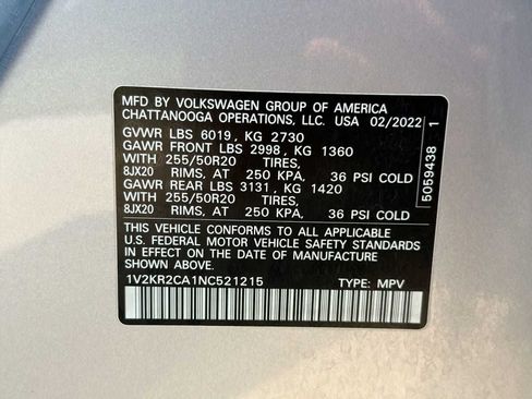 Used 2022 Volkswagen Atlas SE w/ Panoramic Sunroof Package AWD/4WD image 30