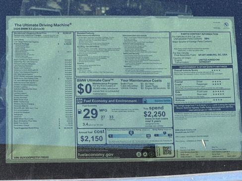 Used 2026 BMW X3 xDrive30 w/ Premium Package image 28