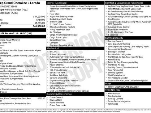 Used 2023 Jeep Grand Cherokee L Laredo AWD/4WD image 44