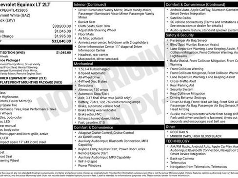 New 2026 Chevrolet Equinox LT w/ Midnight Edition AWD/4WD image 41