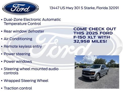 Certified 2025 Ford F150 XLT w/ Equipment Group 301A Standard RWD image 20