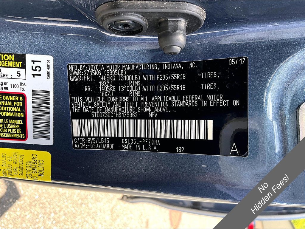 Used 2017 Toyota Sienna Limited Premium AWD/4WD image 31