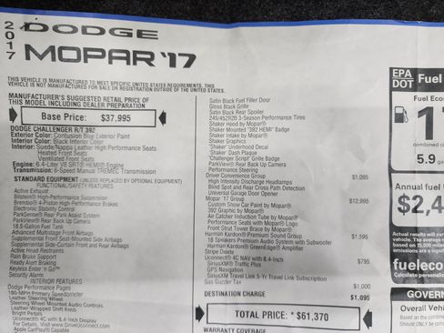 Used 2017 Dodge Challenger R/T Scat Pack RWD image 40