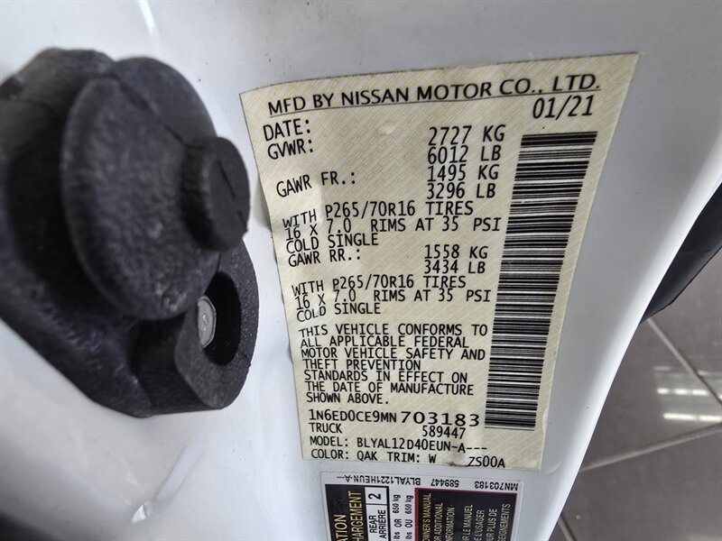 Used 2021 Nissan Frontier S RWD image 30
