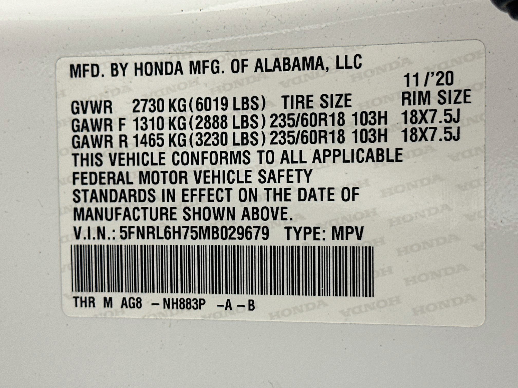 Used 2021 Honda Odyssey EX-L image 12