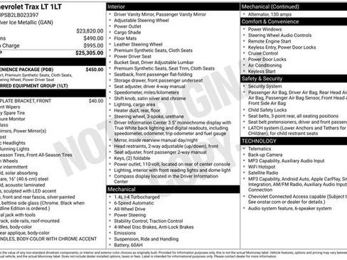 Used 2020 Chevrolet Trax LT w/ LT Convenience Package AWD/4WD image 7