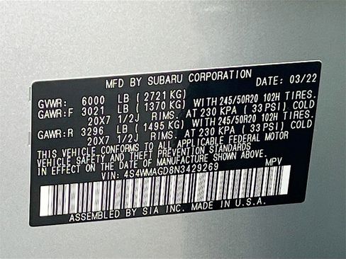 Used 2022 Subaru Ascent Onyx Edition image 29