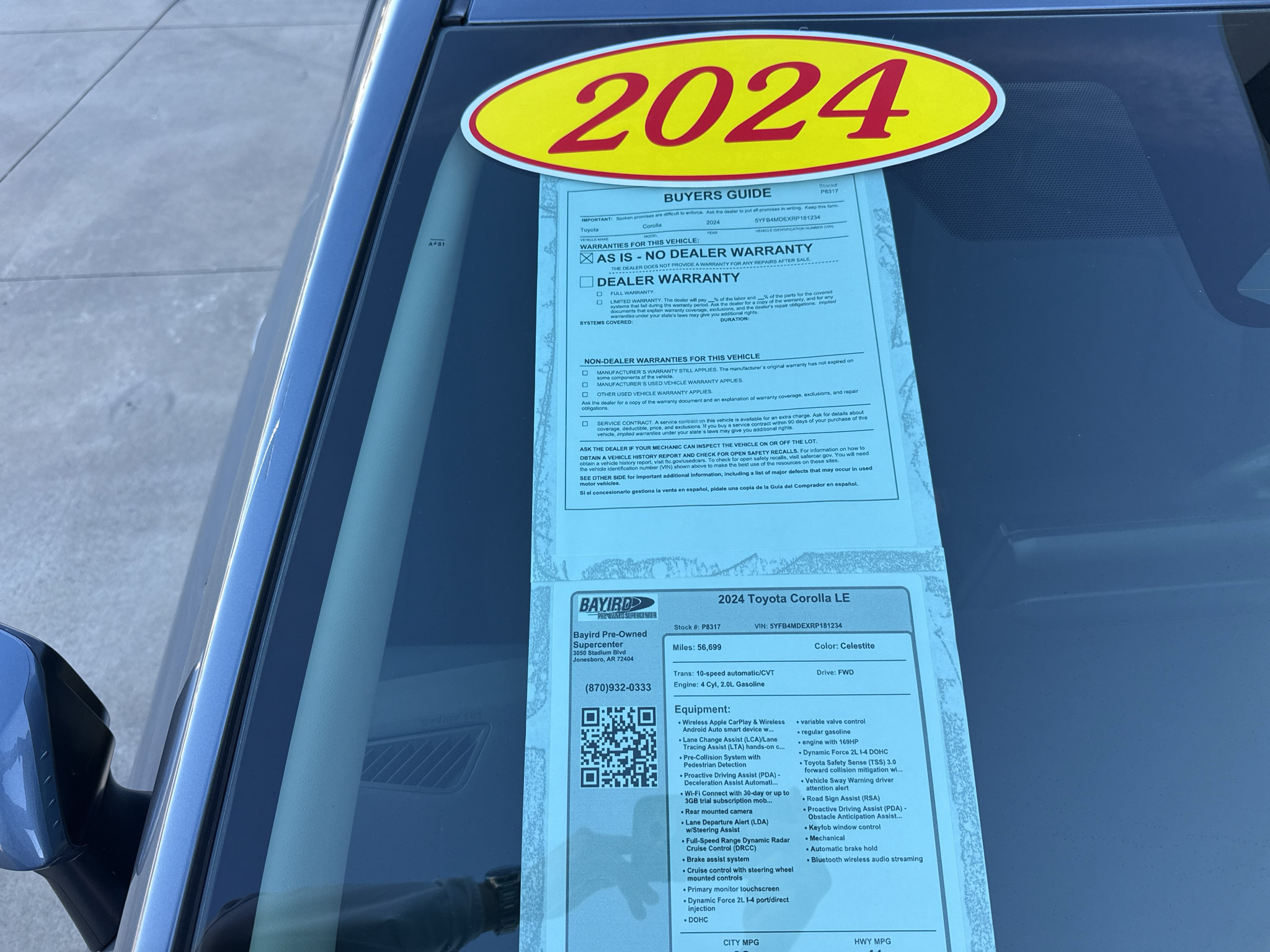 Used 2024 Toyota Corolla LE FWD image 9