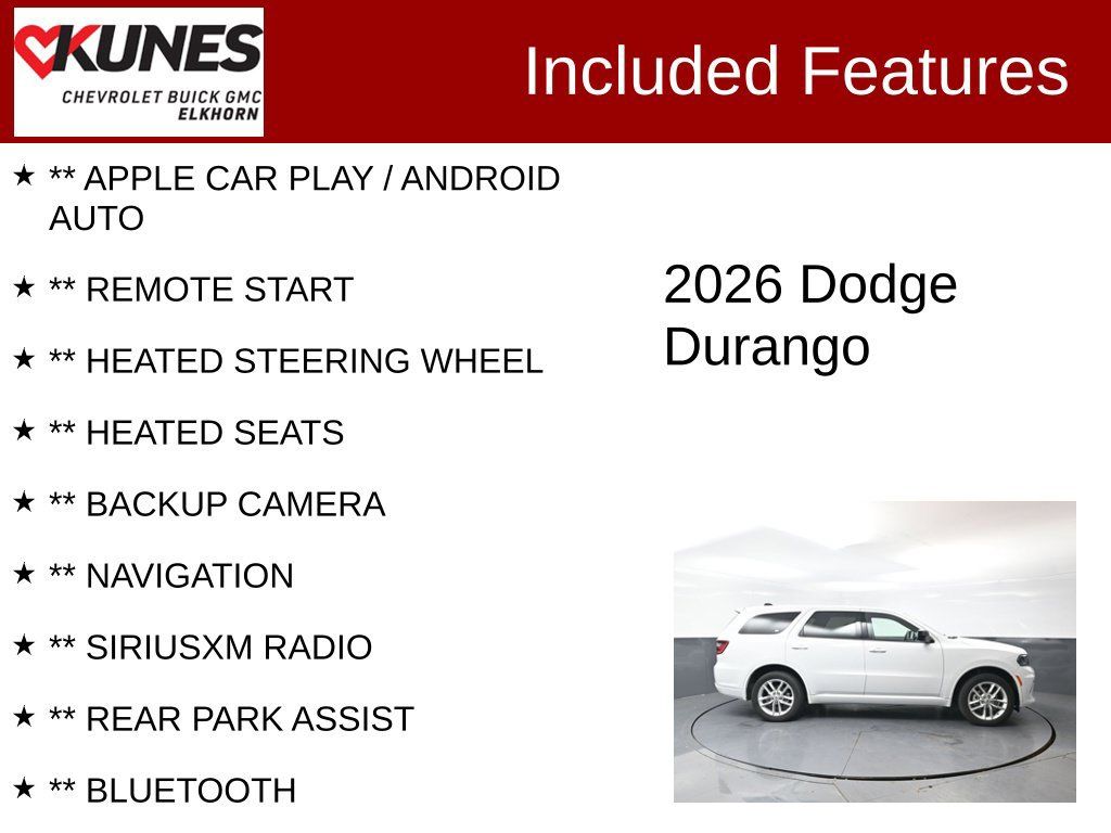 Used 2026 Dodge Durango GT AWD/4WD image 2
