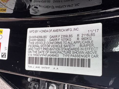 Used 2018 Honda Accord EX image 31