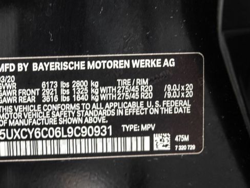 Used 2020 BMW X6 xDrive40i w/ Convenience Package image 45