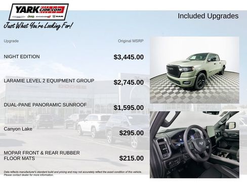 New 2026 RAM 1500 Laramie w/ Night Edition AWD/4WD image 3