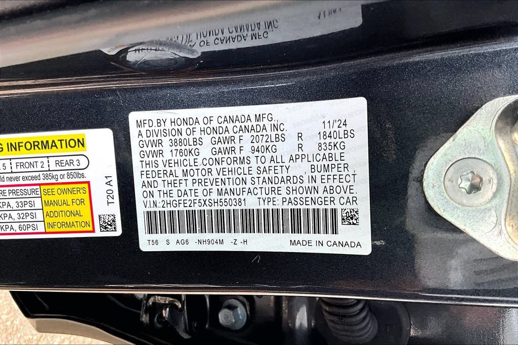 Used 2025 Honda Civic Sport image 16