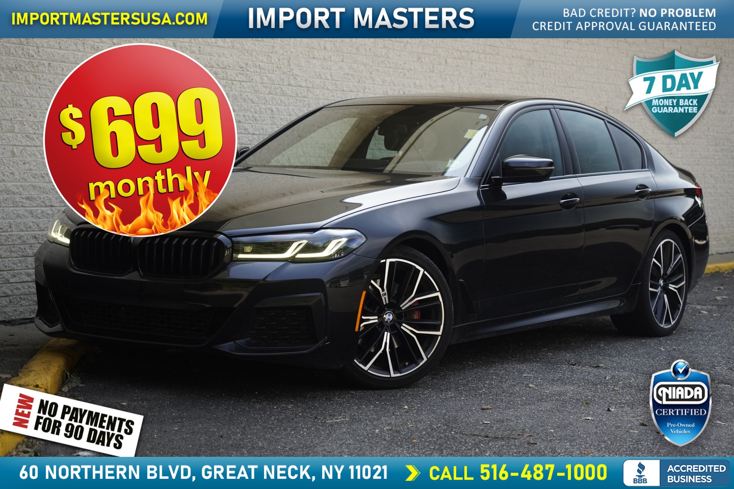 Used 2022 BMW 530i w/ M Sport Package RWD image 1