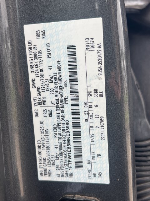 Used 2021 Ford F150 XLT w/ Equipment Group 302A High AWD/4WD image 36
