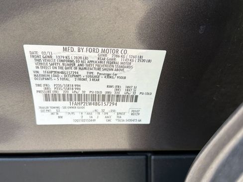 Used 2011 Ford Taurus SEL w/ 201A Rapid Spec Order Code FWD image 22