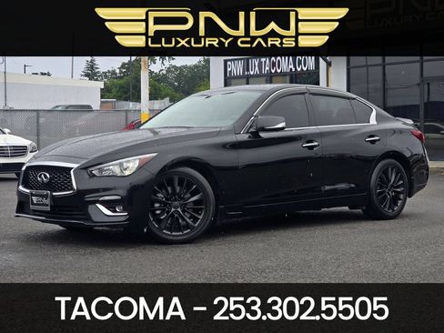 Used 2022 INFINITI Q50 Luxe w/ Cargo Package RWD image 1