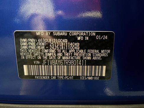 Used 2024 Subaru WRX TR image 23