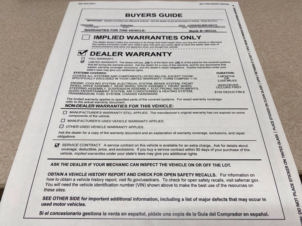 Used 2022 Chevrolet Suburban High Country AWD/4WD image 47