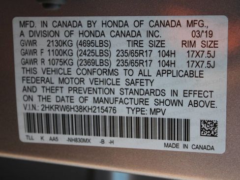 Used 2019 Honda CR-V LX image 30