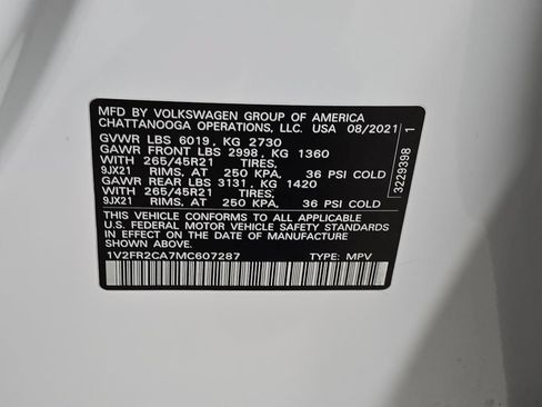 Used 2021 Volkswagen Atlas SEL Premium AWD/4WD image 34