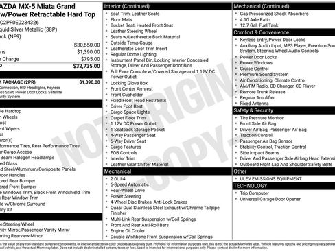 Used 2014 MAZDA MX-5 Miata Grand Touring w/ Premium Package image 2