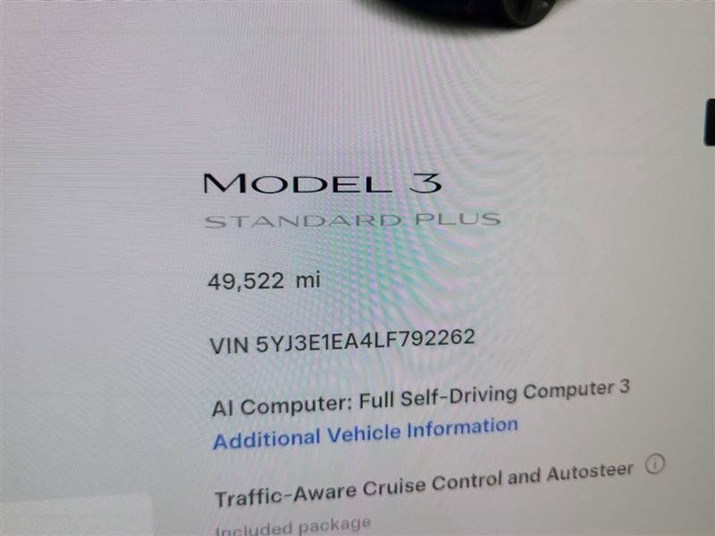 Used 2020 Tesla Model 3 Standard Range Plus RWD image 3