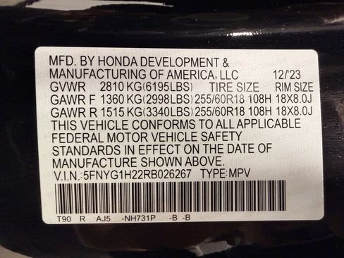 Used 2024 Honda Pilot LX image 45