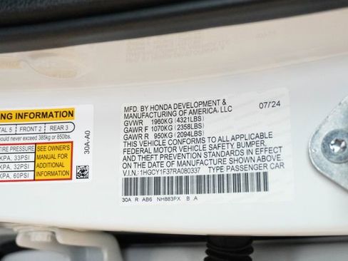 Certified 2024 Honda Accord EX image 29