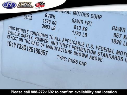 Used 2002 Chevrolet Corvette Convertible w/ Preferred Equipment Group2 image 14