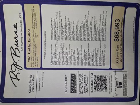 Certified 2023 Cadillac Escalade Premium Luxury image 27