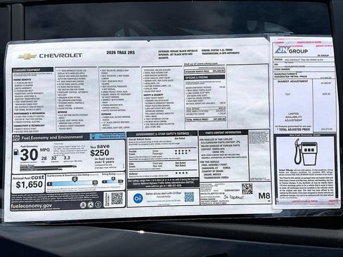 New 2026 Chevrolet Trax RS w/ Driver Confidence Package FWD image 16