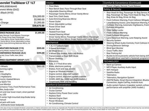 Used 2025 Chevrolet TrailBlazer LT w/ Convenience Package AWD/4WD image 4