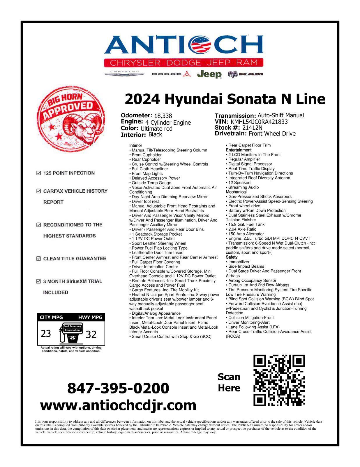 Used 2024 Hyundai Sonata N Line FWD image 3