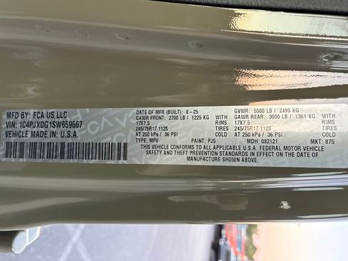 New 2025 Jeep Wrangler Unlimited Sport AWD/4WD image 30