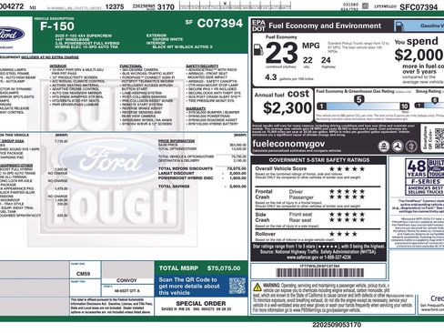 New 2025 Ford F150 Lariat w/ Equipment Group 502A High image 5