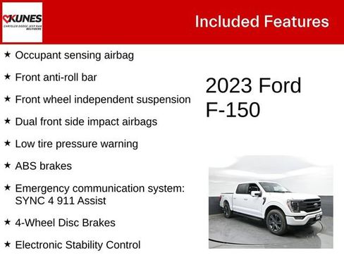 Used 2023 Ford F150 Lariat w/ Equipment Group 502A High AWD/4WD image 4