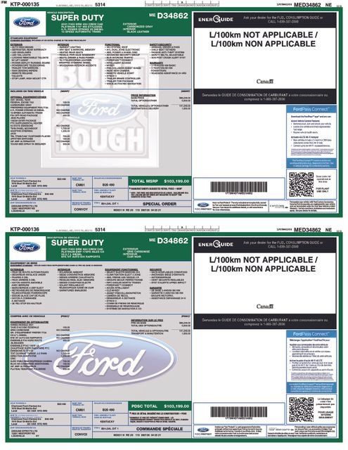Used 2021 Ford F450 Platinum w/ FX4 Off-Road Package AWD/4WD image 27