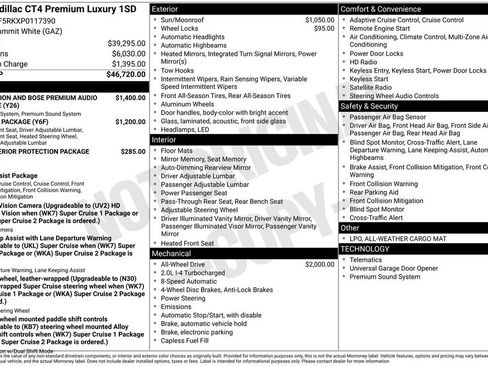 Certified 2023 Cadillac CT4 Premium Luxury AWD/4WD image 46