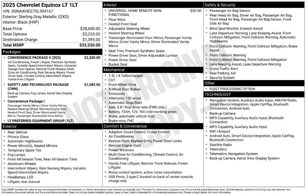 Used 2025 Chevrolet Equinox LT w/ Convenience Package II FWD image 11