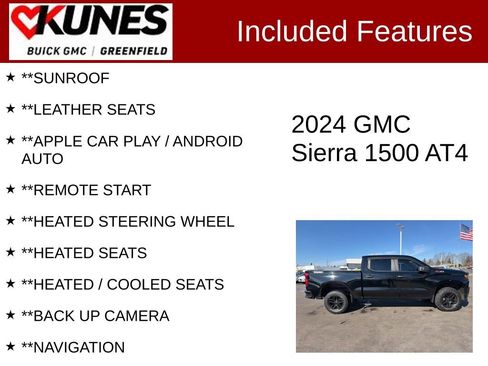 Used 2024 GMC Sierra 1500 AT4 w/ Technology Package image 2